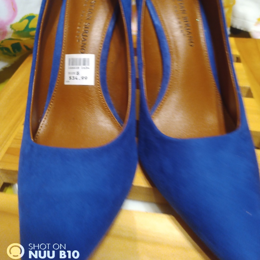 Blue Suede Heels